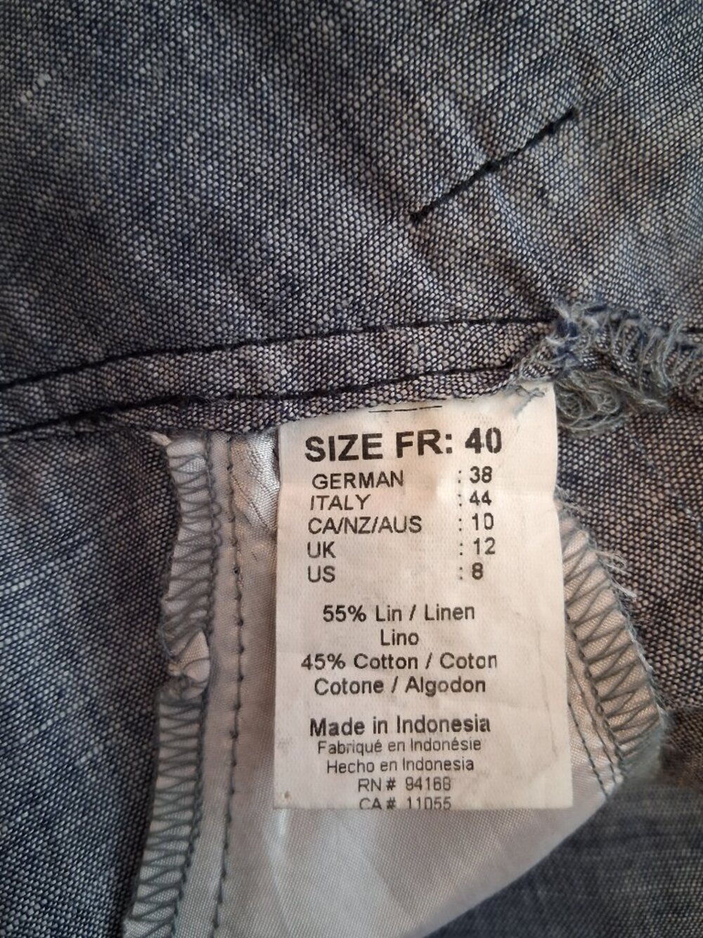Gray High-Waist Linen-Blend Shorts - Picture 14 of 16